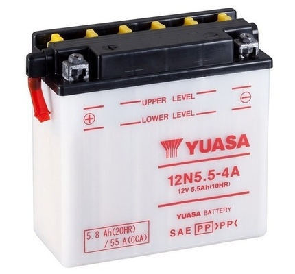 Akumulator YUASA 12V 5,5Ah 60A L+ 12N5.5-4A bez elektrolitu