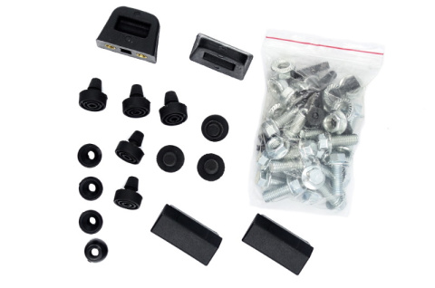 Kufry boczne Moretti, MR-B66, 23L, Czarne, Czerwony odblask