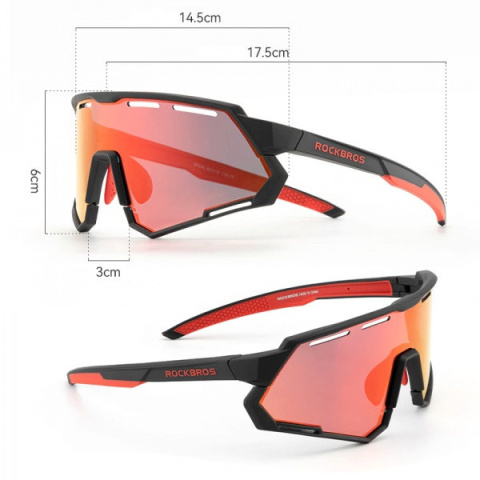 ROCKBROS Okulary rowerowe fotochrom UV400 SP246