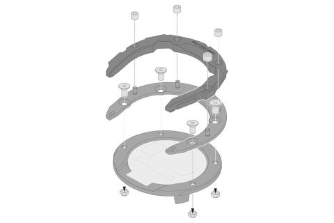 TANKRING PRO SW-MOTECH BMW MODELS, BEZ ŚRUB, BLACK