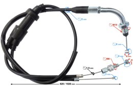 Linka gazu + przyspieszacz ATV 150 200 250
