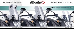 Szyba turystyczna PUIG do Honda NC700X / NC750X 12-15 (z deflektorem)