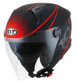 Kask Motocyklowy KYT D-CITY COLORFUL matowy czerwony ECE 22-06
