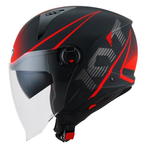 Kask Motocyklowy KYT D-CITY COLORFUL matowy czerwony ECE 22-06