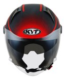 Kask Motocyklowy KYT D-CITY COLORFUL matowy czerwony ECE 22-06