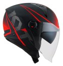 Kask Motocyklowy KYT D-CITY COLORFUL matowy czerwony ECE 22-06