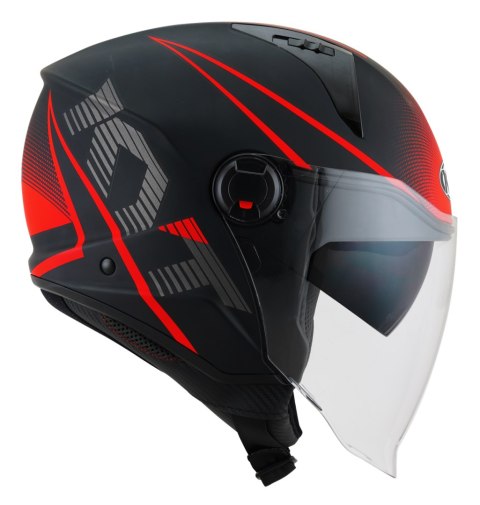 Kask Motocyklowy KYT D-CITY COLORFUL matowy czerwony ECE 22-06