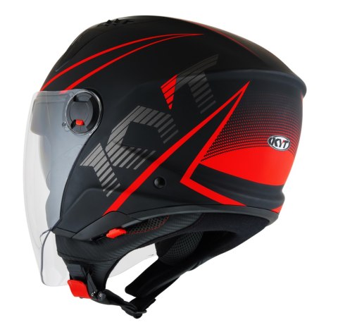 Kask Motocyklowy KYT D-CITY COLORFUL matowy czerwony ECE 22-06