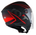 Kask Motocyklowy KYT D-CITY COLORFUL matowy czerwony ECE 22-06