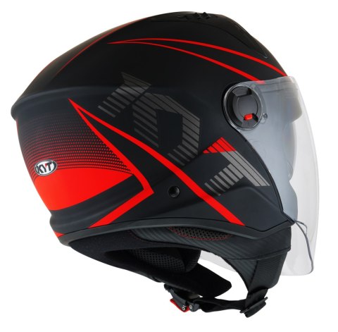 Kask Motocyklowy KYT D-CITY COLORFUL matowy czerwony ECE 22-06