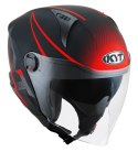 Kask Motocyklowy KYT D-CITY COLORFUL matowy czerwony ECE 22-06