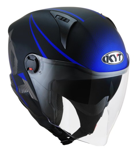 Kask Motocyklowy KYT D-CITY COLORFUL matowy niebieski ECE 22-06
