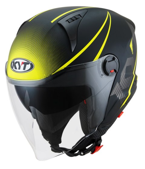 Kask Motocyklowy KYT D-CITY COLORFUL żółty ECE 22-06