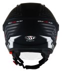 Kask Motocyklowy KYT D-CITY LUCENT matowy czarny/srebrny ECE 22-06