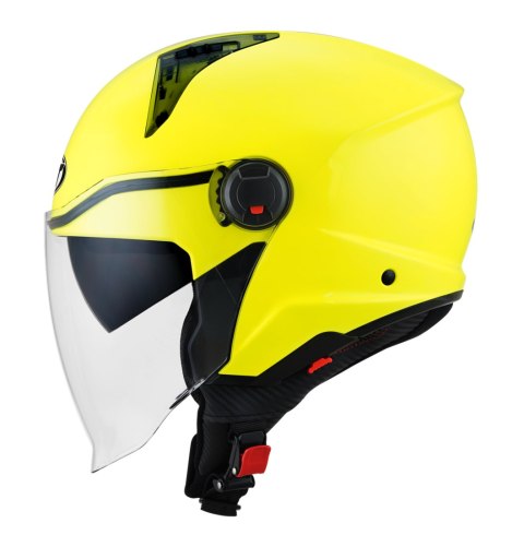 Kask Motocyklowy KYT D-CITY połysk żółty fluo ECE 22-06