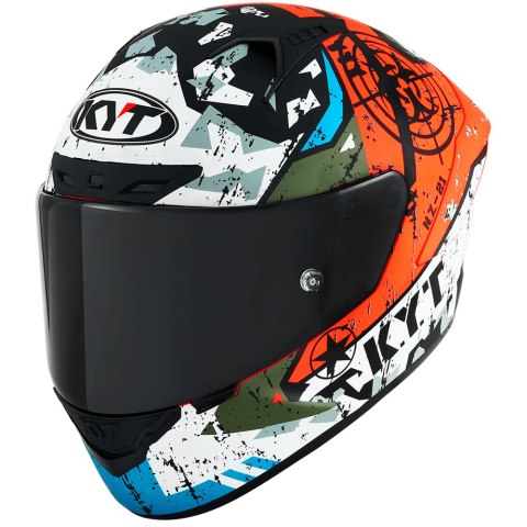 Kask Motocyklowy KYT NZ-RACE BLAZING czerwony 'L