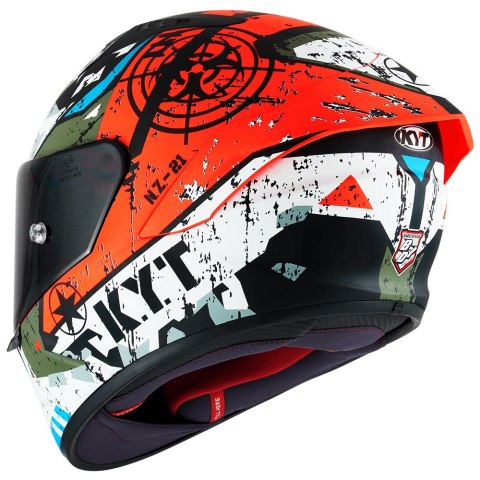 Kask Motocyklowy KYT NZ-RACE BLAZING czerwony 'L