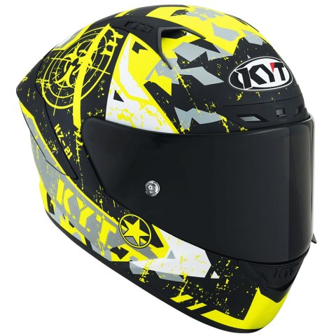 Kask Motocyklowy KYT NZ-RACE BLAZING żółty