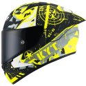 Kask Motocyklowy KYT NZ-RACE BLAZING żółty