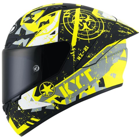 Kask Motocyklowy KYT NZ-RACE BLAZING żółty