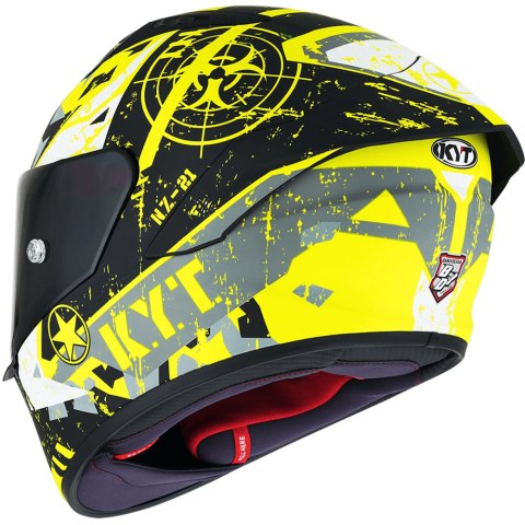 Kask Motocyklowy KYT NZ-RACE BLAZING żółty