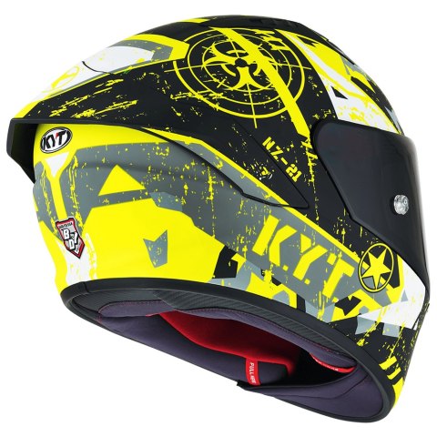 Kask Motocyklowy KYT NZ-RACE BLAZING żółty