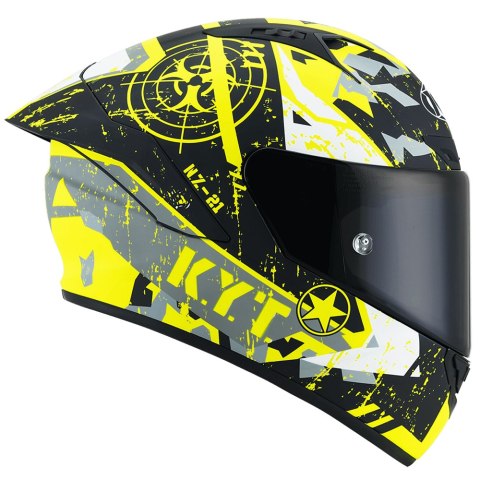 Kask Motocyklowy KYT NZ-RACE BLAZING żółty