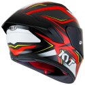 Kask Motocyklowy KYT NZ RACE CARBON STRIDE czerwony/biały ECE 22-06