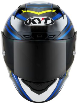 Kask Motocyklowy KYT NZ RACE CARBON STRIDE niebieski/biały ECE 22-06