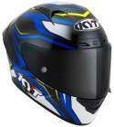 Kask Motocyklowy KYT NZ RACE CARBON STRIDE niebieski/biały ECE 22-06
