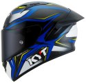 Kask Motocyklowy KYT NZ RACE CARBON STRIDE niebieski/biały ECE 22-06