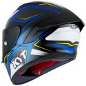 Kask Motocyklowy KYT NZ RACE CARBON STRIDE niebieski/biały ECE 22-06