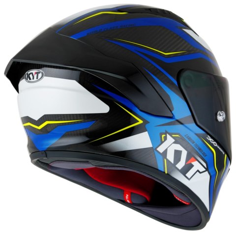 Kask Motocyklowy KYT NZ RACE CARBON STRIDE niebieski/biały ECE 22-06
