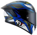 Kask Motocyklowy KYT NZ RACE CARBON STRIDE niebieski/biały ECE 22-06