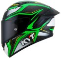 Kask Motocyklowy KYT NZ RACE CARBON STRIDE zielony fluo/biały ECE 22-06