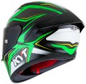 Kask Motocyklowy KYT NZ RACE CARBON STRIDE zielony fluo/biały ECE 22-06