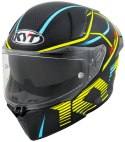 Kask Motocyklowy KYT R2R CONCEPT matowy czarny/żółty ECE 22-06