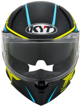 Kask Motocyklowy KYT R2R CONCEPT matowy czarny/żółty ECE 22-06
