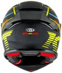 Kask Motocyklowy KYT R2R CONCEPT matowy czarny/żółty ECE 22-06