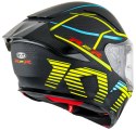 Kask Motocyklowy KYT R2R CONCEPT matowy czarny/żółty ECE 22-06