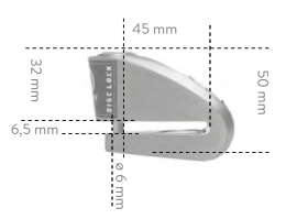 AUVRAY blokada na tarczę z alarmem B-LOCK 06, średnica bolec 6mm