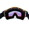 GOGLE IMX SAND ORANGE MATT/BLUE/WHITE - SZYBA ORANGE IRIDIUM + CLEAR (2 SZYBY W ZESTAWIE)