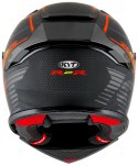Kask Motocyklowy KYT R2R CONCEPT matowy czarny/czerwony ECE/ONU 22-06 XL