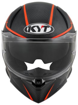 Kask Motocyklowy KYT R2R CONCEPT matowy czarny/czerwony ECE/ONU 22-06