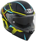 Kask Motocyklowy KYT R2R CONCEPT matowy czarny/żółty ECE/ONU 22-06