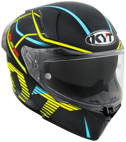 Kask Motocyklowy KYT R2R CONCEPT matowy czarny/żółty ECE/ONU 22-06