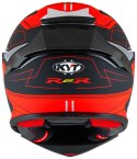 Kask Motocyklowy KYT R2R LED matowy czarny/czerwony ECE/ONU 22-06