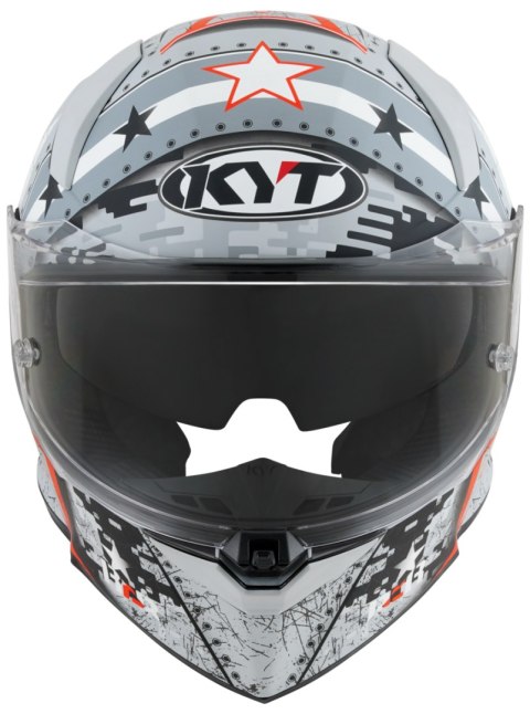 Kask Motocyklowy KYT R2R MAX ASSAULT matowy szary ECE/ONU 22-06