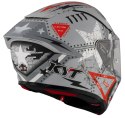Kask Motocyklowy KYT R2R MAX ASSAULT matowy szary ECE/ONU 22-06