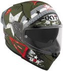 Kask Motocyklowy KYT R2R MAX ASSAULT matowy zielony wojskowy ECE/ONU 22-06